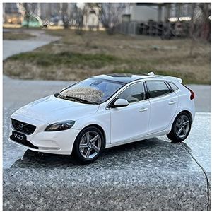 1 18 Diecast Voertuig Voor Volvo V40 2016 SUV Simulatie Legering Model Auto Collectie Souvenir Display (Size : wit)