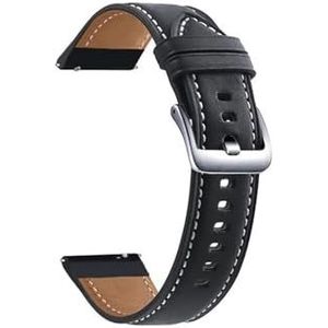 Vervanging Vrouwen 20mm Polshorloge Band Armband Fit for Huawei Horloge GT2 GT3 42mm GT3 Pro 43mm lederen Horlogeband Rose Gouden Gesp (Color : Black, Size : For Magic Watch 2 42mm)