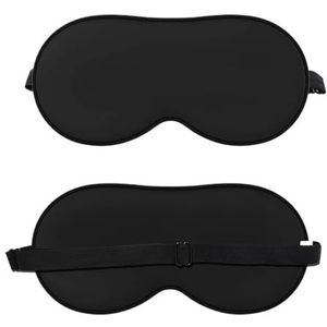 Ultra zacht huidvriendelijk slaapmasker pure natuurlijke zijde stof en katoen gevuld slapende oogmasker met verstelbare riem (2 stuks)