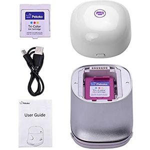 Draagbare inkjetprinter Draadloze Bluetooth Handheld-printer for mobiele telefoon Kleur Tattoo Draagbare Mini Inkjet-printer met Tri-Color Ink CartriaDge voor codedatumlabel