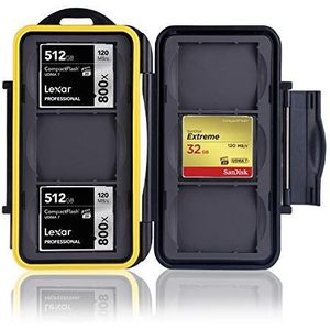 Ares Foto® MC-CF6 Geheugenkaartbeschermingsbox - Geheugenkaarthoes - Kaartkluis - Opslag voor 6 CF-kaarten - Nieuwe versie 2020 voor 6 Compact Flash-kaarten