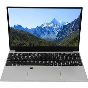 15,6-inch Laptop, 1920x1080 FHD-Laptop AMDRyzen R7 3700U CPU voor Windows 10 11, 20GB DDR4 RAM, Zakelijke Laptop met Vingerafdruklezer voor Online Conferencing (1T EU-stekker)