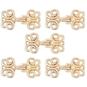 Shirt Cinch Swirl Clip Cape Clips, Sjaal Cardigan Clips Pakket van 5 paar Swirl Clasp Sluitingen Legering(Type B Gold)