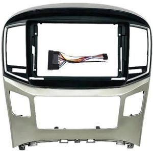 Voor HYUNDAI H1 Voor Starex 2015 2016 2017 2018 2 Din 9 Inch Auto DVD Audio Dashboard Trim Kits Facia Paneel Radio Speler Scherm Frame Kit Auto Fascia Radio Paneel(Frame Cable 2)