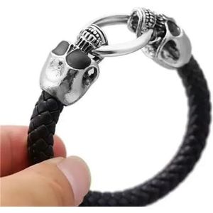 Vintage gotische metalen schedel ketting armband voor mannen gepersonaliseerde Cool dagelijkse Punk Rock fiets sieraden cadeau