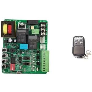 Besturingskaart for AC-schuifpoortmotor Circuitbord met Slow Stop Automatische Sluiting Afstandsbediening Voor draaipoort, schuifdeur(PCB 2 remote)