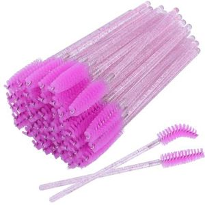 Wimperborstel kristallen toverstaf, make-up tool mascara applicator kits voor wimper wenkbrauw wimpers extensies bulk