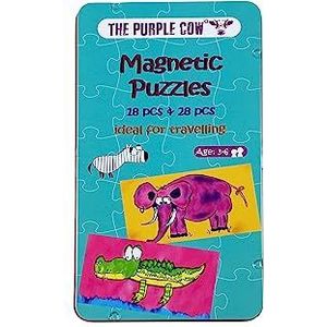 The Purple Cow PC078 Magnetic Travel Game, Mini Puzzles