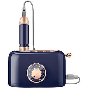 Nagelvijl elektrisch, Cameravorm Elektrische nagelboormachine, elektrische nagelvijl, nagelaccessoires, gel-nagellakschuurmachine, professionele gereedschapsmanicure(Blue)