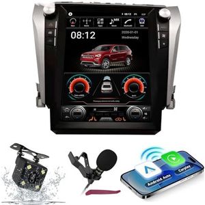 Android 15 Autoradio Navi voor T-oyota Camry(2012-2015)12.1""Touchcreen DVD Multimedia Speler met Draadloze Carplay GPS Navigatie FM BT Ontvanger 5G-WiFi HIFI SWC DSP MIC,6g+128g