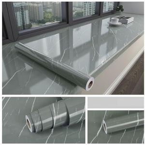 XUCZHAI Keuken Oliebestendige Film PVC Keuken Aanrecht Transparante Film, Zelfklevend Oliebestendig Dik Marmer Behang, Vinyl Waterdichte Verwijderbare Muursticker Voor Keuken Aanrecht