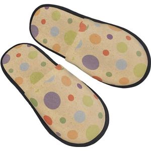 942 Womens Heren Huis Slippers Kleurrijke Polka Dot Patroon Schoenen Voor Indoor Outdoor Casual Mannen Schoenen Antislip Huis Slippers, Voor Vrouwen, Mannen, Geschenken, Harige pantoffels 2105, 3.5/6