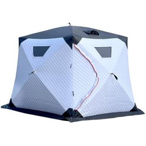 HUIOP Outdoor Camping IJsvissen Tent Geïsoleerd Dikker Snelle Opzet Winter Vistent voor 5-8 Personen,geïsoleerde ijsvistent