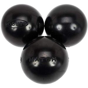 Obut - Zwarte match 0 74 mm - jeu de boules - zwart - maat 660 g