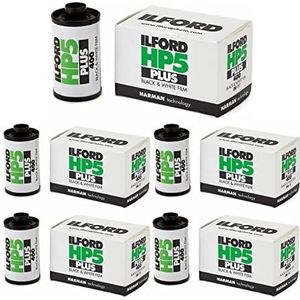 Ilford HP5 Plus ISO 400 folie, 35 mm, 36-laags, zwart en wit, 5 rollen
