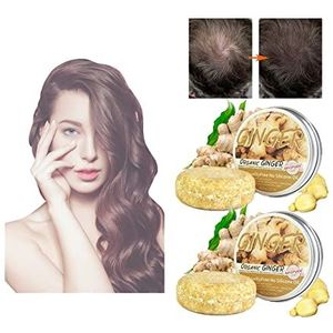 Ginger Hair Regrowth Shampoo Bar, Promotes Hair Growth, 100% Natural Shampoo Bar for Hair, Ginger Shampoo Bar (2Pcs)