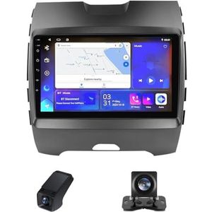 Autoradio,Android 13 geldt voor Ford Edge 2 2015-2018 9 inch HD touchscreen autoradio met draadloze Carplay Android Auto GPS Bluetooth FM stuurbediening Achteruitrijcamera(NF-2)