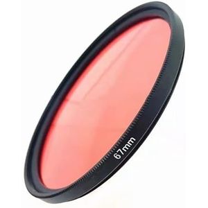 67 58 52 mm waterdicht rood filter (Size : 52mm)