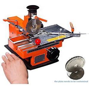 Semi-automatische metalen naamplaat graveermachines Naambord markeermachine Handmatige embossingmachine Klein semi-automatisch metaal (Color : With 2mm plate, Size : Type)