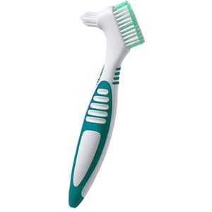 Kunstgebit Borstel Valse Tanden Reinigingsborstel Draagbare Kunstgebit Dubbelzijdige Borstel Kleine Tandenborstel Kunstgebit Reinigingsborstel