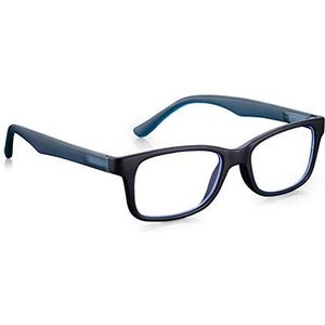 Blue Light Blocker Glasses for Children Age 3-10, Protective Specs for Screen Computer Digital in Black & Blue, Read Optics