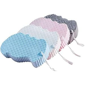 4 stuks douchespons, exfoliërende badspons, bodyspons, super zachte badaccessoires, herbruikbaar, voor volwassenen en kinderen, schoon lichaam