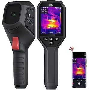 HIKMICRO warmtebeeldcamera B01, 256 x 192 IR-resolutie, WiFi, 25Hz Refresh Rate, warmtebeeldcamera, 3,2"" LCD-scherm, 49.152 pixels handheld infrarood warmtebeeldcamera