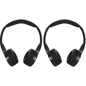 Aramox draadloze koptelefoon Car Earphone, 2-kanaals koptelefoon met draadloze infrarood-stereo-audio