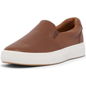 Keds Pursuit Slip on Sneaker voor dames, Cognac leer, 13 UK Wide