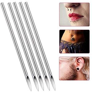 Piercing Needles, 316 Stainless Steel Disposable Body Piercing Needles Piercing Supplies Piercing Kit 12/13/14/15/18/20G, for Tattoo Piercing（100pcs） (16G)
