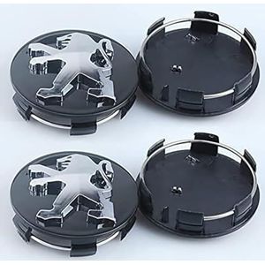 SJZZJMZ - Wieldoppen - 60mm - Set van 4 voor Peugeot 307 308 408 508 3008 4008 5008