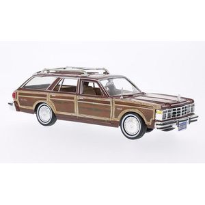 Chrysler Le Baron Town & Country, bruin/houtlook, 1979, Modelauto, kant-en-klaar model, Motormax 1:24
