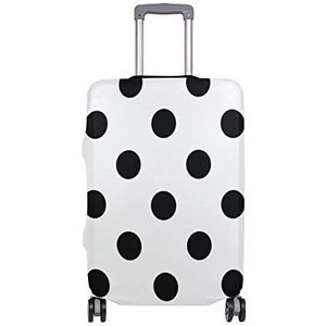 BALII Witte Zwarte Polka Dot Trolley Case Beschermende Cover Elastische Bagage Cover Past 18-32 Inch Bagage