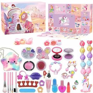 Adventskalender 2024 voor meisjes, prinses, Kerstmis, aftelkalender voor kinderen, meisjes, 24 vullingen, countdown-kalender, verrassingscadeau