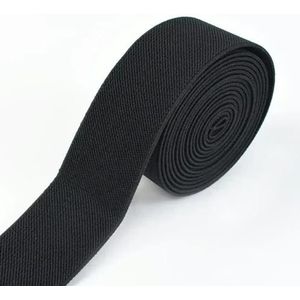 5 meter 10-50 mm elastische banden voor broeken taille rubberen band stretch singels tapes riem DIY ondergoed kleding naaien accessoires-zwart-25mm-5 meter