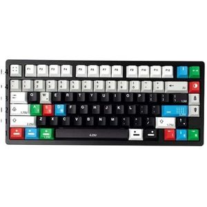 QPSJXN Resonantie R2 PBT -keycaps, stijlkleurstof, sublimatie, Engels design, MX Switch, mechanische toetsenborden (129 toetsen)