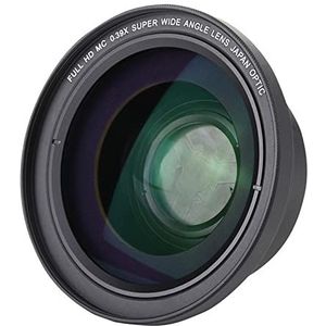 Videocamera, digitale camera, 37mm 2 In 1 HD 0.39X 0.45X Super Groothoek Macro Lens for Video Camera 2X Telezoom Camcorder Lens Teleconverter voor vloggen op festivals, sportevenementen