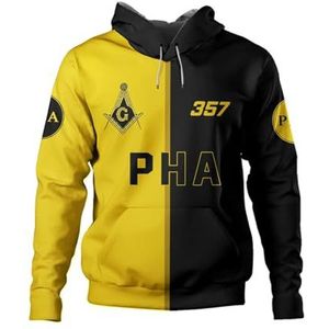 Unisex 3D Vrijmetselarij Vrijmetselaars Sneldrogende Ademende Jas Zachte Comfortabele Hoodie Jassen Retro Lange Mouw Volledige Rits Hoodie for Heren(Hoodie2,4XL)