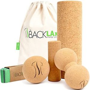 BACKLAxx Kurk Fascia Roller Set naar de Fascie Massage - Fascia Roll voor Yoga en Pilates - Musclerollers, Massager Fascia Rol, Fasciarol