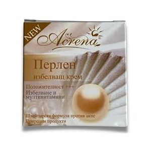 Acrena Anti-acne whitening crème tegen huidpigmentatie met natuurlijk extract, puistjesvlekken, sproeten, sporen van littekens, Zwitserse formule, uv, parelcrème, 4 g