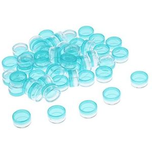 50pcs Lege Ronde Make-up Pot Pot Reizen Crème Poeder Cosmetische Container Case Groen, 5g