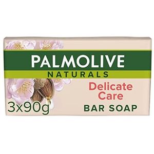 Palmolive, Naturals, Delicate Care Verzorgende handzeep met amandelmelk, 3 stuks