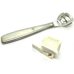 Professionele eeltschaaf van roestvrij staal sieraden Solingen - eelt- en eelverwijderaar - verwijdert eelt en verharden - 10 Solingen-messen inbegrepen - Made in Germany