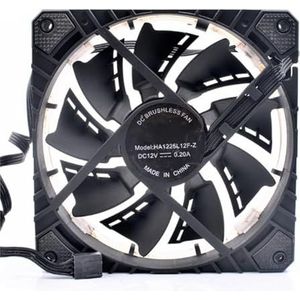 LMNCBVYA HA12025L12F-Z RGB Cooling Fan - 120mm 4-Pin Air-Cooled Radiator Fan for PC & Gaming Systems