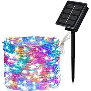 Solar led light outdoor Festoen led lamp solar tuinverlichting outdoor Waterdichte kerstverlichting for tuindecoratie (Color : Colorful, Size : 32M 300LED)