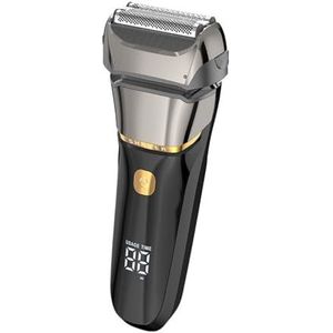 - Mild en niet-irriterend voor de poriën Elektrisch scheerapparaat for heren - Snel opladen, IPX7 waterdicht, Precisiemesjes for een gladde scheerbeurt en comfortabele grip - Kan als cadeau gegeven wo
