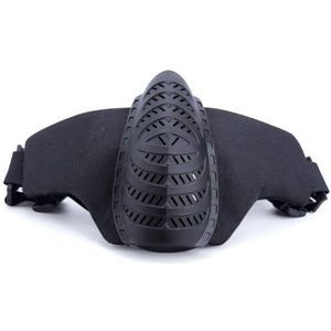 Tactisch Halfmasker, voor Airsoftbescherming Tactisch Gamen Cs-Gamen en Halloween Cosplay(Black)