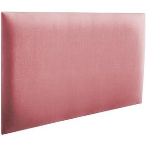 RAVIO Gestoffeerde wandpanelen | 3D-panelen met schuim | Wandkussen als hoofdbord voor bed | Wanddecoratie voor slaapkamer, kinderkamer, kantoor, hal | Vuil roze, 60 x 40 cm