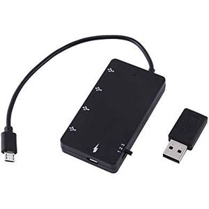 Sugoyi Verlengingsadapter Micro USB Hub OTG Adapter, Game Handle Micro USB OTG Charge HUB, voor Smartphone Tablet Computer PC