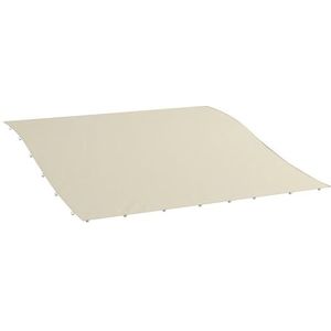 Outsunny Vervangend Dak voor Pergola 297 x 243 cm Zonnescherm voor Terrasoverkapping, Vervangende Dakzeil voor 3 x 2,5 m Paviljoen, met UV-bescherming, Beige